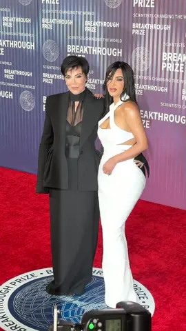 #krisjenner joins #kimkardashian on the red carpet at the #breakthroughprize ceremony
