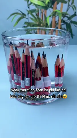 Ngày xưa cũng toàn bỏ phí bút chì kiểu này nè, giờ thì khác rồi nha🥹 #xuhuong #thinhhanh #vanphongpham #dodunghoctap #bút #but #butcute 