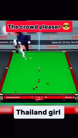 The crowd pleaser 😎 #snookerlover #viral #player #snookerskills #snookerlove #sportsontiktok #foryoupageofficiall #sports #usmanchamp147 #forurpage #snookerplayer #snooker #foryou #forupage 