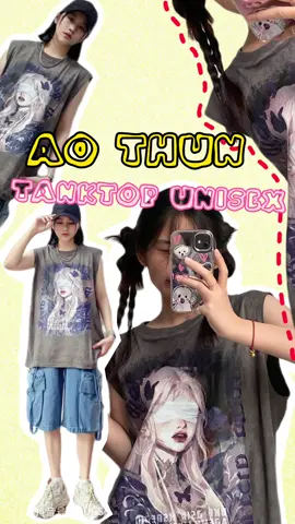 Áo thun tanktop unisex  #viralvideo #ao #aothun #fypシ゚viral #LearnOnTikTok #goclamdep 
