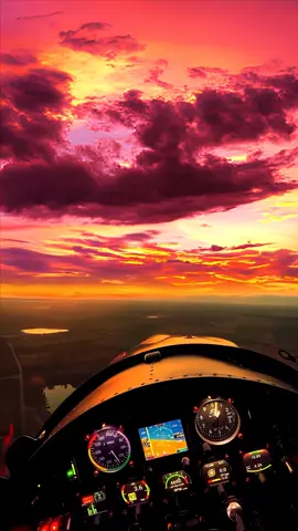 Sunset view while flying #photography #skyview 