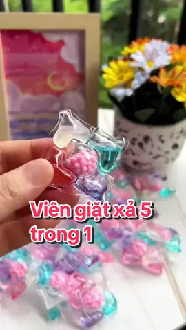 Viên giặt xả 5 in 1 vô cùng tiện nha #viengiat #viengiatxa #viengiat5in1 #viengiatxaquanao #giadungtienich 