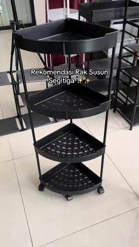 Rak troli segitiga cocok untuk di sudut ruangan ✨🎀 #rak #raktroli #raksudut #raksusun #rakserbaguna #raksusunserbaguna #raksegitiga #raktroliserbaguna #rakdapur #rakdapurminimalis #rakkamarmandi 
