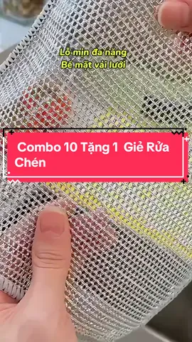Combo 10 Tặng 1 Giẻ Rửa Chén Đa Năng . Đang được hỗ trợ vận chuyển✅ #khanruachen #khanruachenhopkim #khanruachenkimloai #khanruachendaythep #ntdogiadung 