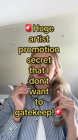 This is a music promotion tip that i think is gatekept too much! No secrets here … new music artists get more fans by doing this 🫡 #fyp #supportindependentartists #musicpromotion #socialmediastrategy #newmusic #promotemusic #newmusic #tiktokadvice #socialmediaadvertising  #musicadvice 