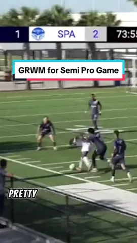 Get ready and Come with me to PLAY in a SEMI PRO⚽️ Game #fyp #Soccer #football #tutorial #skill 