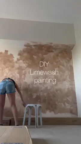 DIY Limewash paint. #limewash  #diyproject  #interiordesign #interiorstyling #fypシ゚viral 