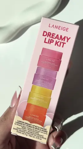 4 mini lip sleeping masks in one dreamy set🍓🍬🥭🍑 #laneigelipsleepingmasks #laneigeskincare #lipset