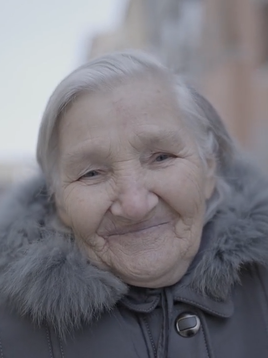 Elderly woman in fur coat smiling, radiating happiness Download this video in 4K  here: https://www.kmeel.com/Royalty-Free-Video/elderly-woman-in-fur-coat-smiling-radiating-happiness/ Use this videos in your projects Royalty-Free / No  Copyright video #old #woman #grandmother #smile