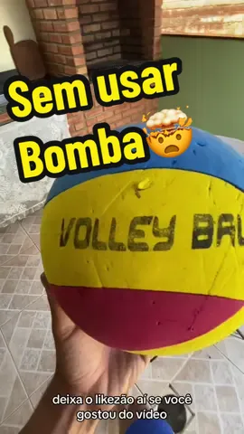 Respondendo a @Andrade Enchendo bola de Volei sem usar bomba 😱🤯😨 #volei #bola #viral #tiktok #esporte 