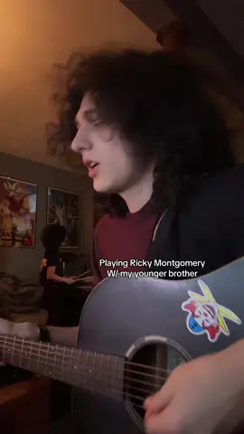 I love this songg #rickymontgomery#mrloverman#guitar#guitar#singing#drums#music#alternative#indie#cover#fyp @GooberTheDrummer 
