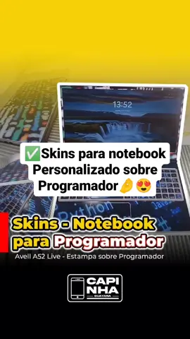 ✅Skins para Notebook Personalizados sobre Programador 😍🤌🚀 #notebook #notebooks #notebookgamer #programador #programadoratinho #programadores 