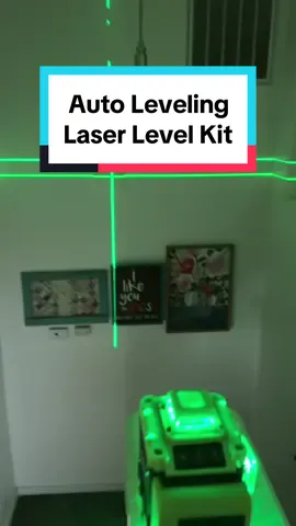 If you want your shelves and pictures straight or if you want to ensure that she you’re building is level…a need one of these auto leveling laser label kits! #laserlevel #level #constructiontiktok #diyhome #tiktokshopfinds 