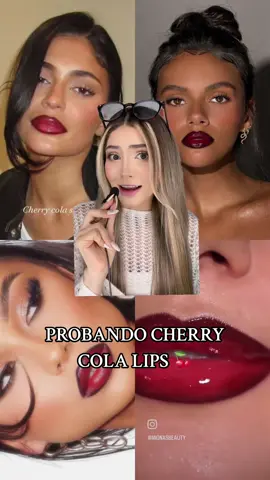 Cherry 🍒 cola lips 👄 || El resultado 😍 || Ig: _aashlooks || los productos q utilice son de @Note Cosmetique CR ❤️ #cherrycolalips #tendencia #makeup #greenscreen 