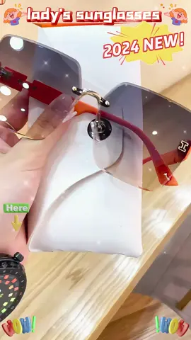 The latest style of web celebrity sunglasses in 2024 is here!#fyp #foryou #forwomen #glasses #sunglasses #fashion 