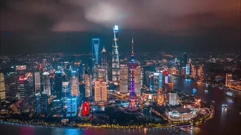What a beautiful Shanghai #Time-lapse photography #night views #China #shanghai 