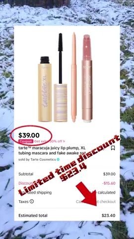 The set i got is mixed berries ✨#tartecosmetics #tarte #tubingmascara #tartelettetubingmascara #fakeawake #maracujajuicylipplump #bundle #savings #tiktokshop 