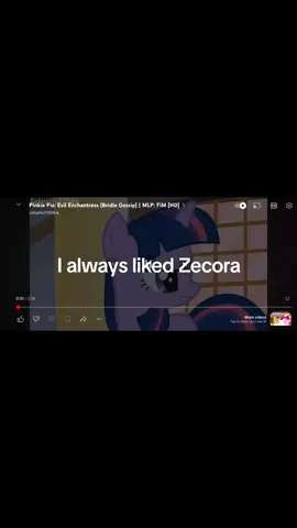 this episode wasn't my favourite because of this song, but Zecora was cool! I wish we saw more zebras in the show.#fyp #pinkypie #mylittleponyfriendshipismagic #mylittlepony #zecoramlp 