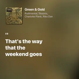 green&gold>> #rudimental #skepsis #charlotteplank #rikodan #lyrics #liriklagu #spotify #fyp #foryou #lyricsvideo #aesthetic 