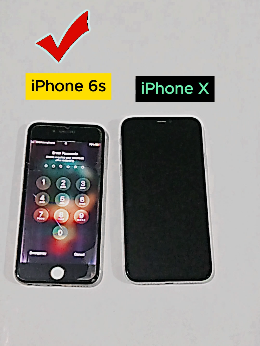 iPhone 6s vs iPhone X boot up test #shorts  #iphone6s  #ios15  #iphonex  #ios16  #shortvideo  #youtube #viral #trainding