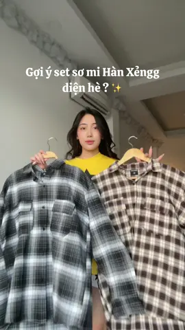 Set sơ mi form rộng hợp với mùa hè 🐥 #xuhuong #fpy #review #dcgr #reviewlamdep #salegiuathang #sieuhoinhasangtao#goclamdep 