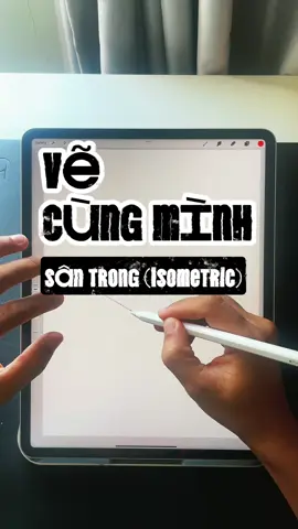 Cùng mình vẽ mặt cắt một chiếc sân trong theo hình chiếu isometric nha! ………………………………… Follow mình để đọc, xem và nghe thêm nhiều điều thú vị về kiến trúc !!! #sketch #ipaddrawing #isometric #section #vanbinh99 #vecungminh 