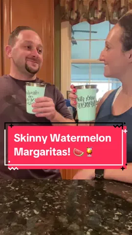Skinny Margaritas!!!!! Bc its 5oclock somewhere! 🍹I’m all about enjoying my favs, but lighted up if I can! I think I’ve PERFECTED the skinny watermelon margarita!!! They are even Vinny approved 👏🏻  @Skinny Mixes 