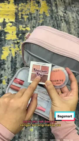 Replying to @nedira🇵🇸 beli bag ni confirm tak menyesal bila tgk kualiti dia #bagsmart #toiletriesbag #makeupbag #travelorganizer 