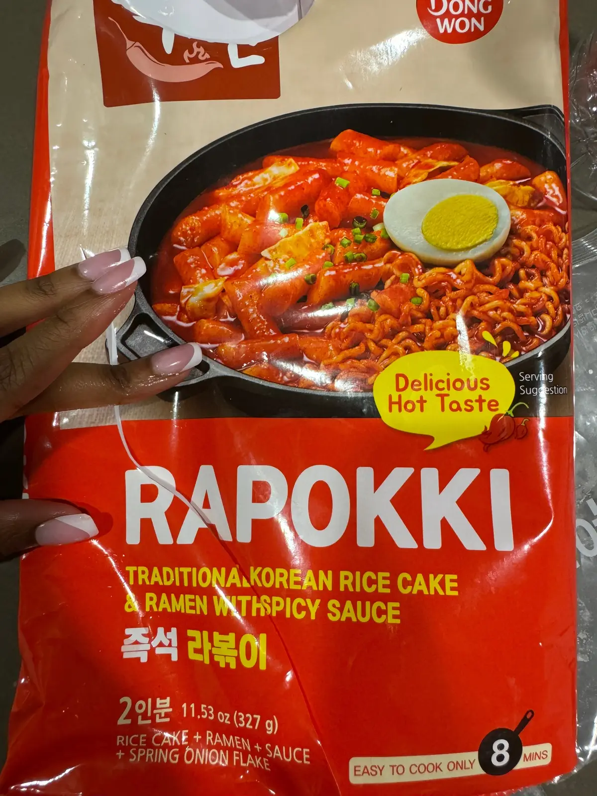 This was TOO good, i ate it right off the stove😭 #FoodTok #tteokbokki #rapokki #ramyun 