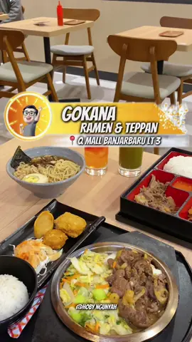 Yuhuuu akhirnya @gokanaresto buka di Banjarbaru🤩 Restoran jepang yg sudah memiliki ratusan cabang di seluruh Indonesia dan tentunya sudah bersertifikasi halal. @gokanaresto  @gokanaresto  📍 Qmall Banjarbaru lt 3 ⏰ 10:00-10:00 Wita 💵 Mulai 30k Yuk sobat ngunyah kesiniannnn🤩 #gokana #gokanaramenandteppan #gokanaramen #hobyngunyah #hobyngunyahbanjarbaru