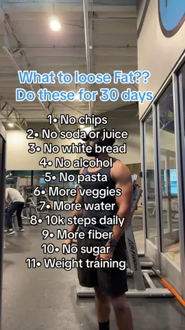 Do you want to loose fat ? Try following these for the next 30 days.      #mensfatloss #buildmuscle #gymtiktok #fatlosstips #musclebuilding #diethacks 