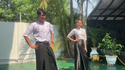 ချစ်စရာ မောင်နှမလေး 🩷🩵#efg #waterfestival #thingyinfestival #ကျီစားသလား #EFG #ကျီစားသလား😁😁 