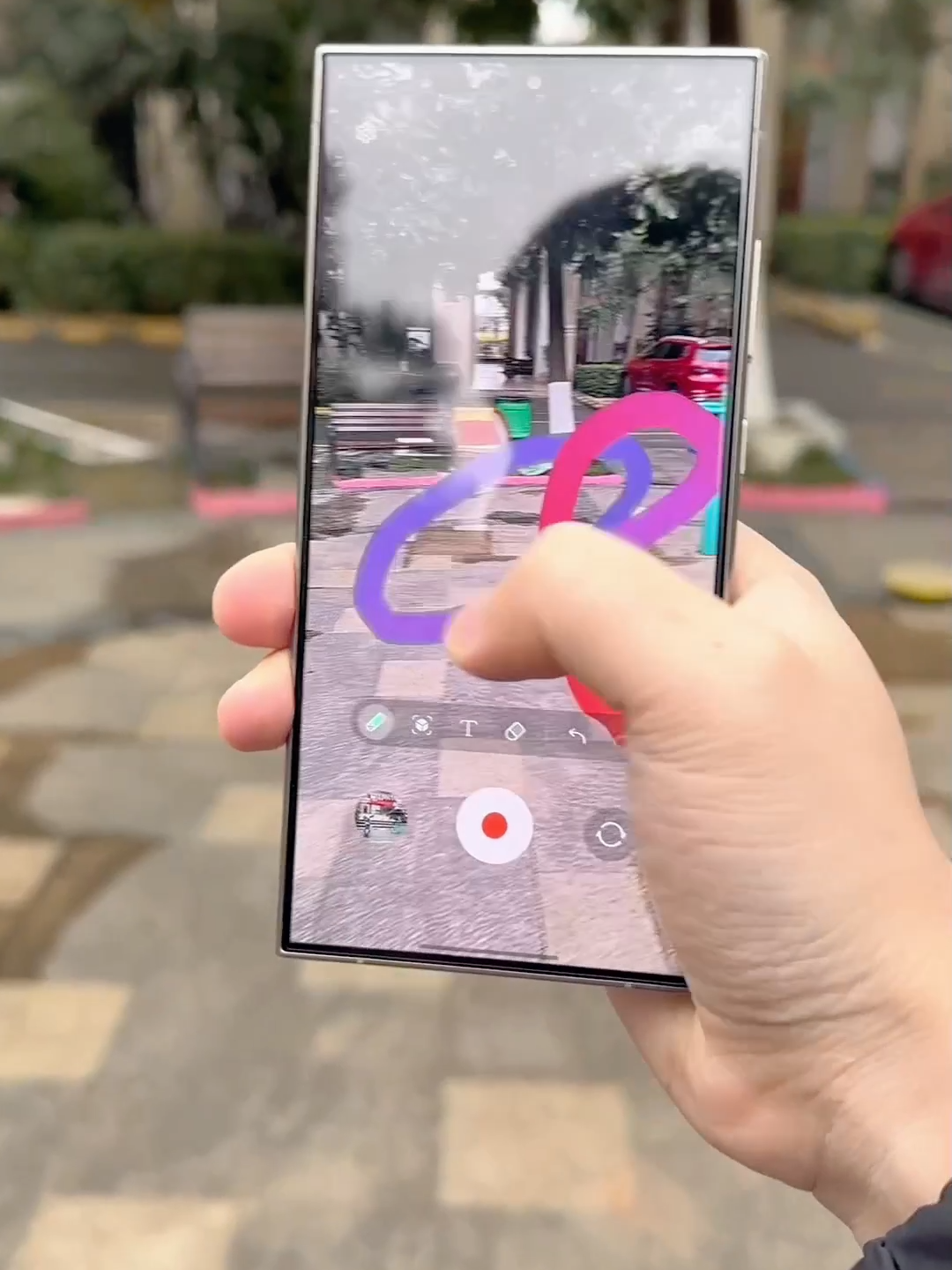 Draw circles on your phone, and then... #phone #samsung #fyp #foryou #funny