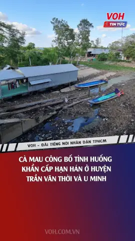 Cà Mau công bố tình huống khẩn cấp hạn hán ở huyện Trần Văn Thời và U Minh #voh #vohradio #vohtintuc #tinnong #hanhan #camau