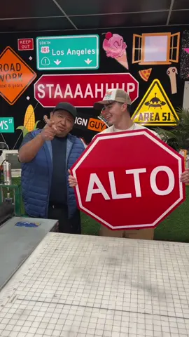 Where are you from? @The.Sign.Guys.Gus #mexico #usa #international #signs #work #world #spanish #alto #thesignguy #signguy #foryoupage #fyp 