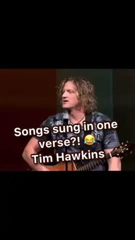 Songs sung in one verse?! 😂 Tim Hawkins #dailylaughs #dailylaugh #comedy #fyp #songs #parody #joke #funny #standup  Tim Hawkins is one of my favourite comedians and is proof that funny can also be clean and well grounded. Tim is well known for his observational comedy, parody songs, and podcasts . Did you enjoy this snippet? Be sure to search him up at TimHawkinsComedy and enjoy the laughs. Like and Follow for Daily Laughs. Laughter is good for the soul, treat yourself! Are you a comedian who would like to promote your own material? Message me, let’s do it!