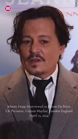 Johnny Depp being interviewed at the UK premiere of Jeanne Du Barry in London, England. Curzon Mayfair on April 15, 2024. #johnnydepp #jeannedubarryukpremier #curzonmayfair #interview  🎥 Daily Mail