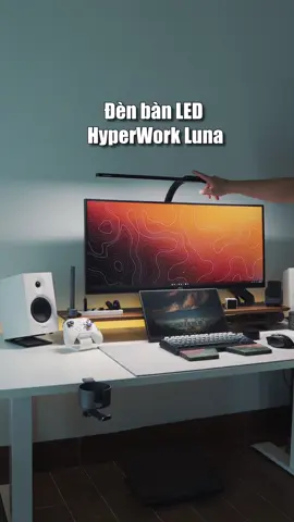 Một chiếc đèn bàn đa năng dùng làm đèn làm việc đèn học quá xịn luôn #nghiensetup #desksetup #denmanhinh #denbanhoc #denban 