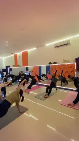 Finding inner peace, one pose at a time. Join us for a rejuvenating yoga session! Every Monday and Wednesday #yoga #kelasyoga #kelasyogamakassar #yogamakassar 