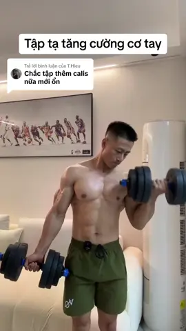 Trả lời @T.Hieu Tập tạ tăng sức mạnh cơ tay #gymtainha #tapta #tạ #tậptạ #tapcotay #sucmanh 