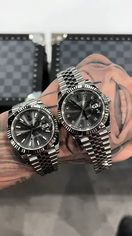 Rhodium baton or diamond dial?🩶💎 #datejust #steel #white #gold #rhodium #grey #diamond #watchfam #watchcollector #watchmania #watchlover #watchnerd #watchoftheday #watchgeek #drip #usa #dubai #UK #hongkong