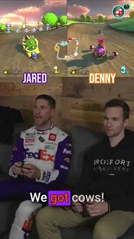 @dennyhamlin’s first time playing Mario Kart 