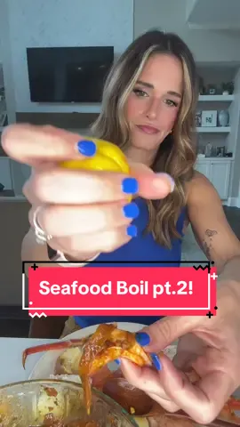 Seafood boil pt.2! #seafood #mukbang #seafoodboil #lunch #costco #eatwithme #fyp #Foodie 