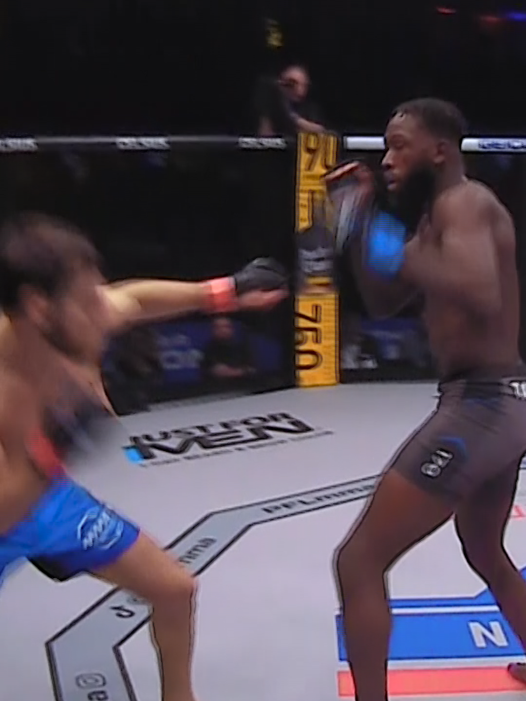 The best view in the house to witness the Prince's wrath. #refcam #PFLRegularSeason #mma #mmafighter #combatsports #knockout