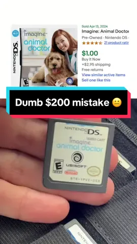 I almost made a dumb $200 mistake 😑 #sidehustle #storageunit #nintendods #nintendo #pokemon #storageunitauction #sidehustlesecrets #flipping 