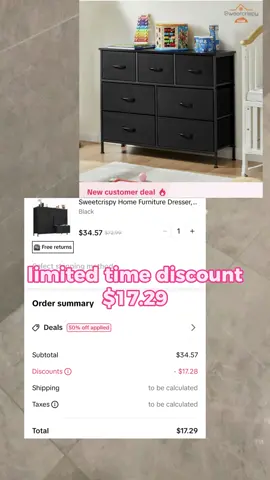 Affordable price, simple installation, easy to use#furniture #dresser #storage #drawer #springsale 