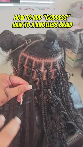 you can cut the bundles from a weft but I prefer to buy bulk human hair specifically for braiding so I don't have to do that extra step 😊 #blackgirltiktok #knotlessbraids #goddessbraids 