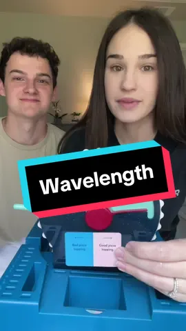 He almost had it!!! #husbandwife #boardgames #wavelength #challenge @mama madeline 