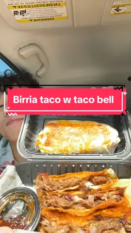 Birria tacos w taco bells burrito #birriatacos #burrito #birria #tacobell #eating #Foodie #mukbang #mukbangeatingshow #fyp 