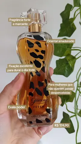 Glamour Fever 🤎🖤🤎 #oboticario #glamour #glamourfever #perfumaria #cheirosas 